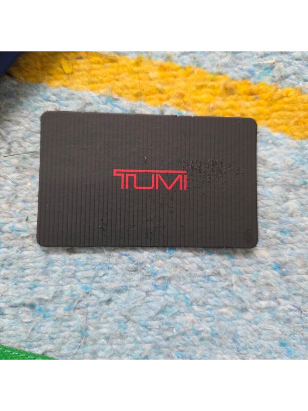 Tumi Prism Double Zip Phone Case Clutch Wallet Green and Blue - Picture 6 of 7